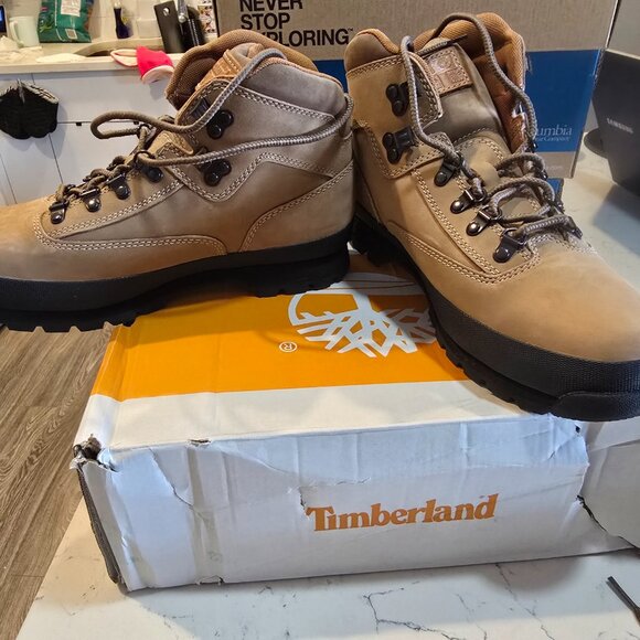 Men's Timberland Euro Hiker Mid Lace Boot - Medium Beige-TB0A2P27EN3 Sz 10.5 NEW - Picture 5 of 16